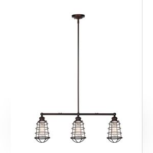 Design House 519785 Ajax 3-Light Textured Coffee Bronze Indoor Pendant